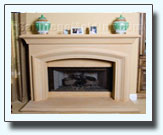 Precast fireplace mantle